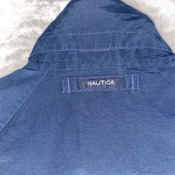 Nautica Mens Navy Blue Lightweight Jacket Size Medium Full Zip - Picture 9 of 11